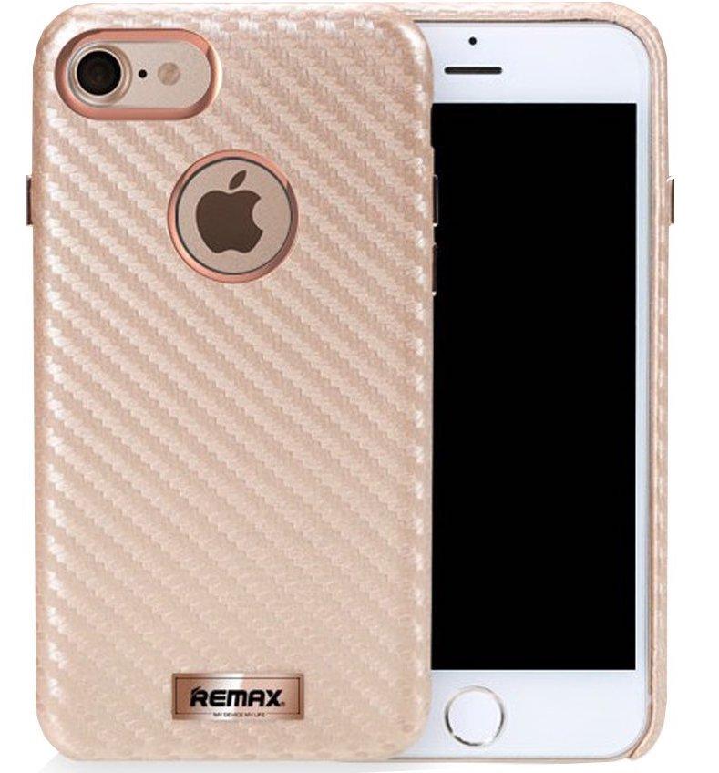 Чехол-накладка Remax Carbon Series for iPhone 7/8/SE 2020, Gold