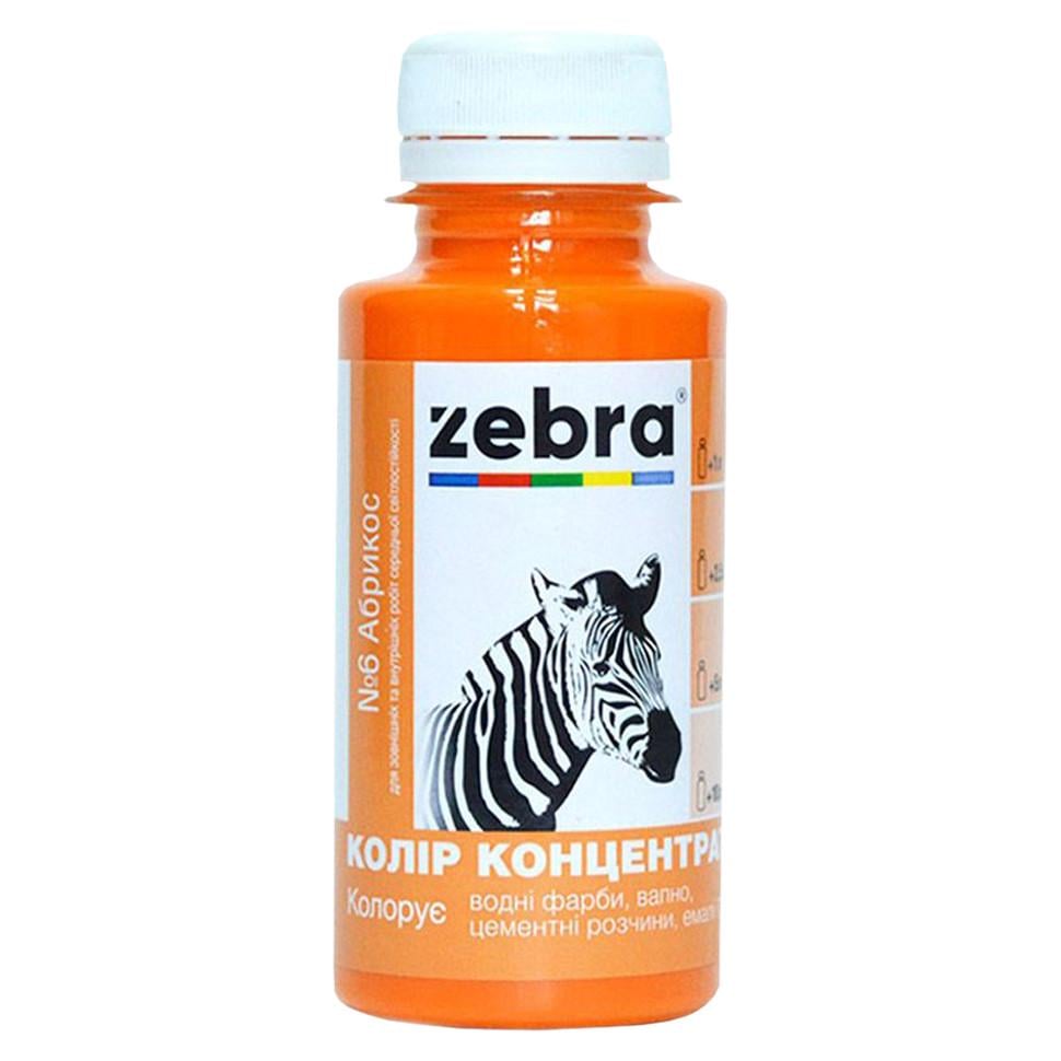 Пігмент колірний концентрат ZEBRA 100 мл 606 Абрикос