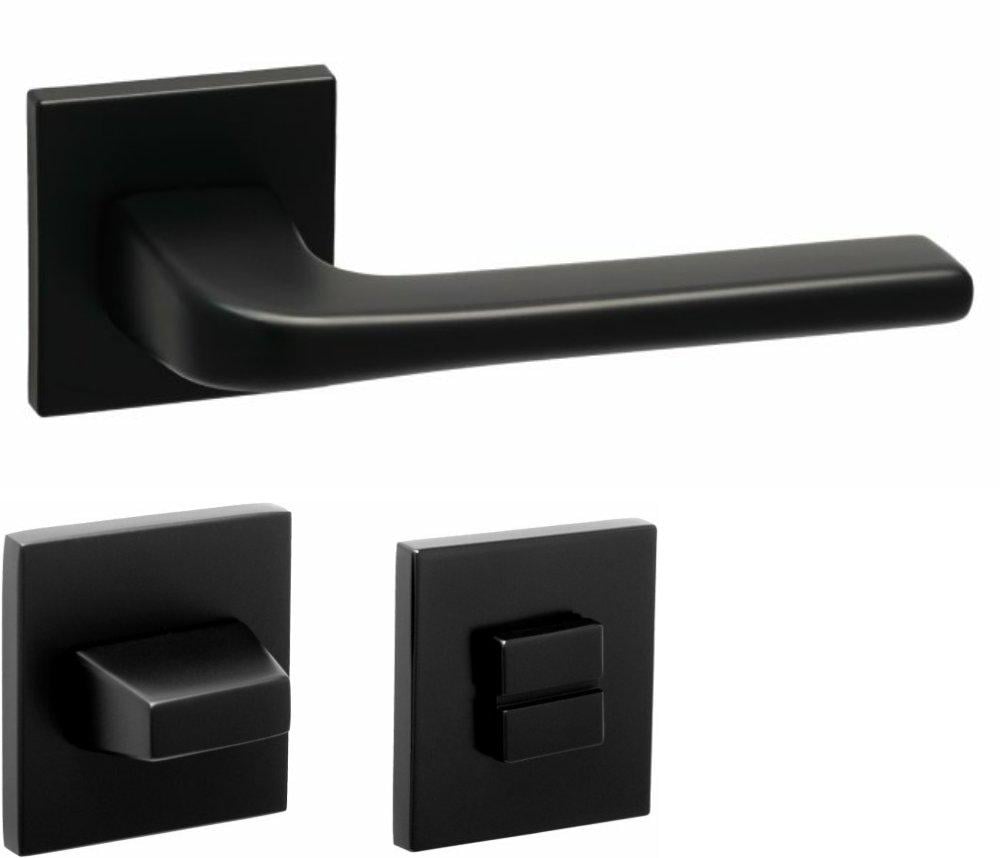 Ручки Safita Comfy HS LT MB WC-фиксатор Черный матовый (15325wc) - фото 1 Ручки Safita Comfy HS LT MB WC-фиксатор Черный матовый (15325wc) - фото 1