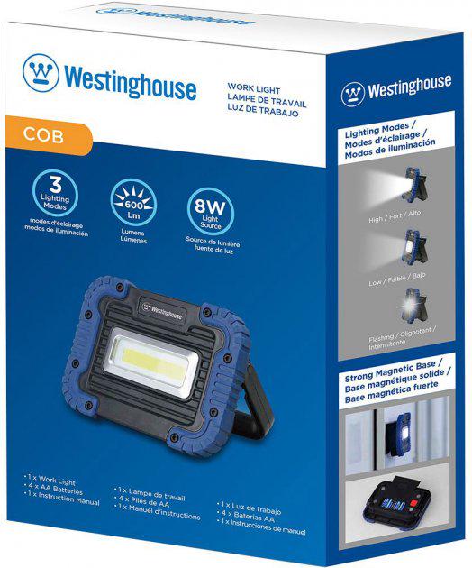 Ліхтар ручний Westinghouse WF56 8W COB LED на батарейках - фото 5