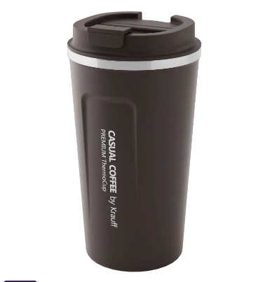 Термокружка Krauff из нержавеющей стали для кофе/чая 510 мл Коричневый (26-309-006)