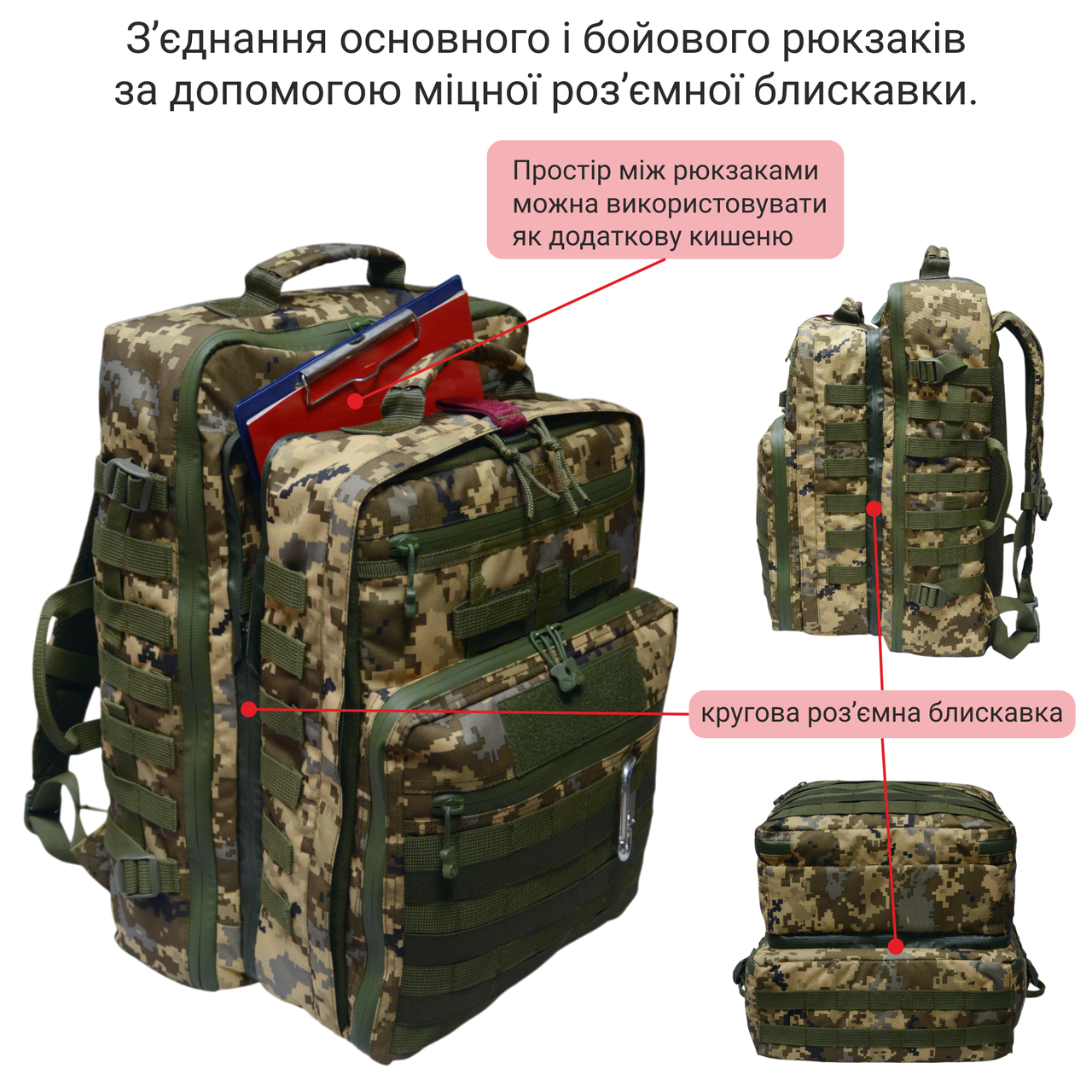 Комплект для военного медика Derby RBM-7+HM-2+M-136 4в1 рюкзак/ноши/ампульница Пиксель (1738909203) - фото 3 Комплект для военного медика Derby RBM-7+HM-2+M-136 4в1 рюкзак/ноши/ампульница Пиксель (1738909203) - фото 3