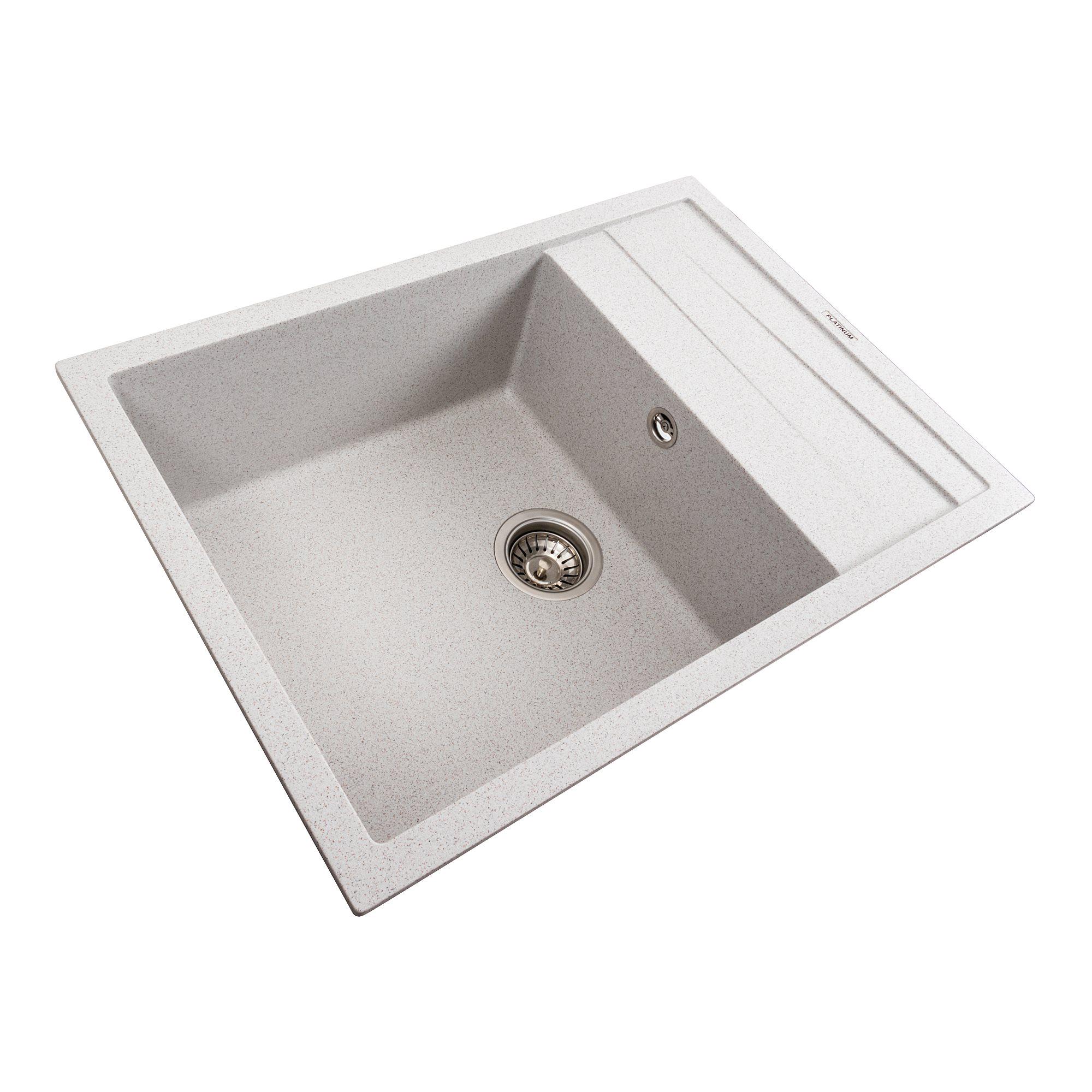 Мойка кухонная гранитная 7050 Cascada Platinum матовая Топаз - фото 2 Мойка кухонная гранитная 7050 Cascada Platinum матовая Топаз - фото 2