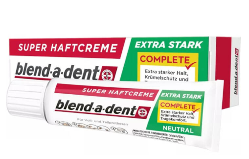 Крем фіксуючий Blend-a-dent Super Complete extra stark neutral для зубних протезів (03153)