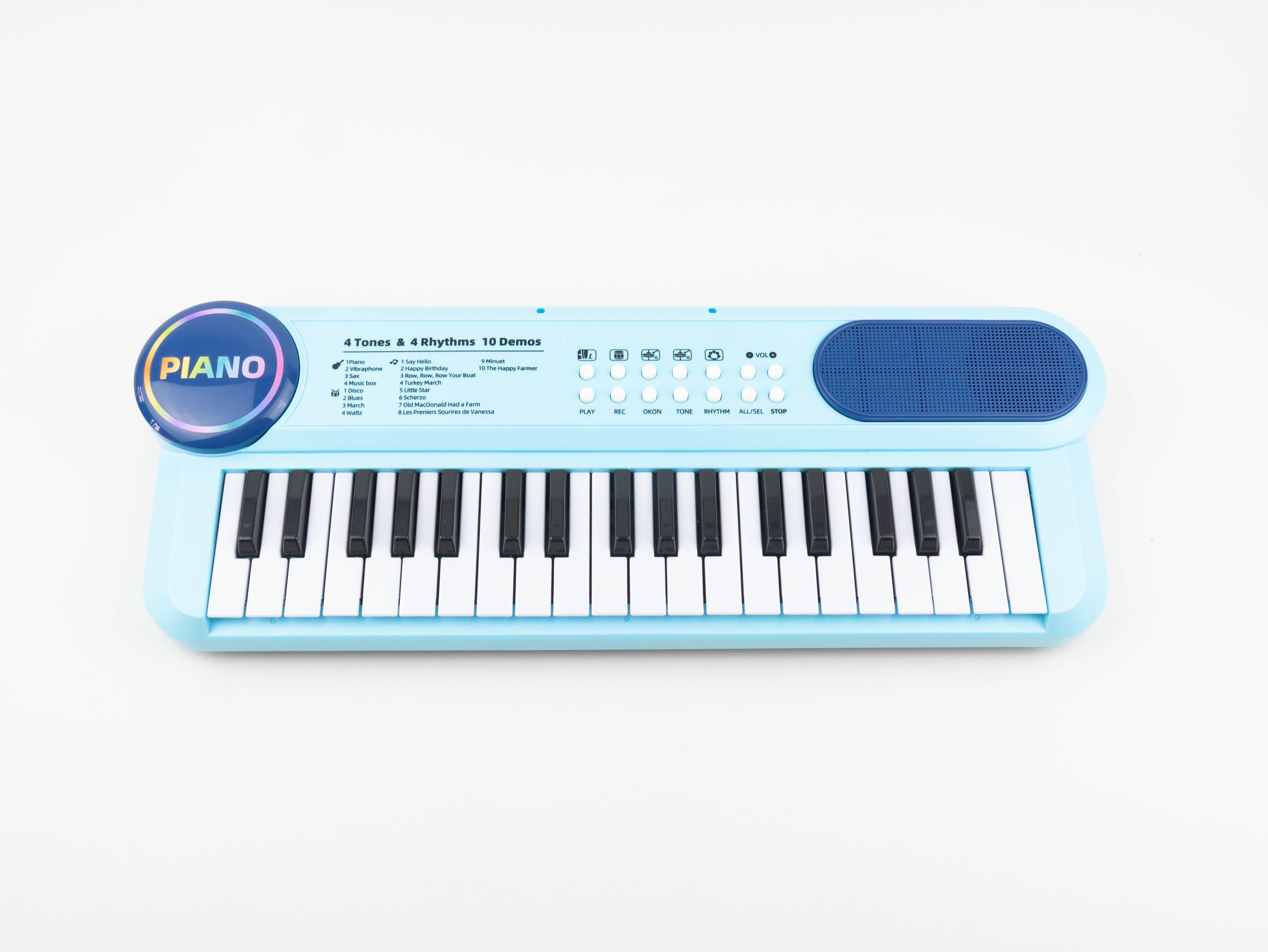 Фортепіано дитяче 37 клавіш на акумуляторі з мікрофоном