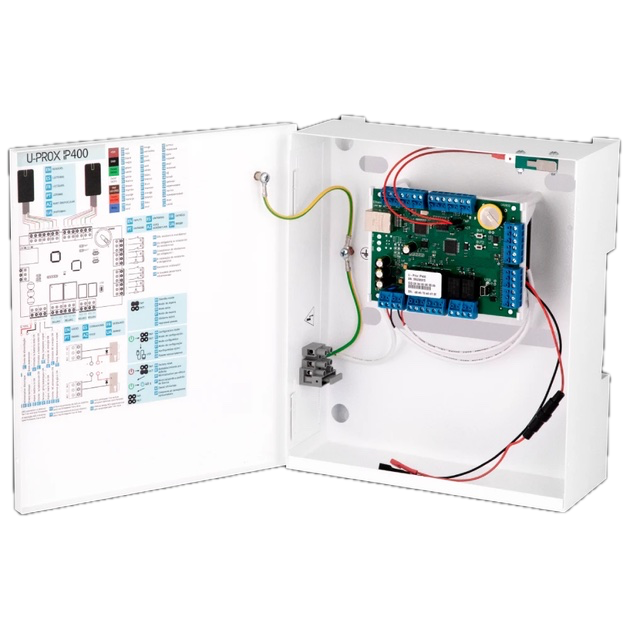 Контроллер-IP доступа U-Prox IP400H на 2 двери, Ethernet 100 Мбит/с RJ45 поддержка Wiegand 26/37/42, Белый (635733)