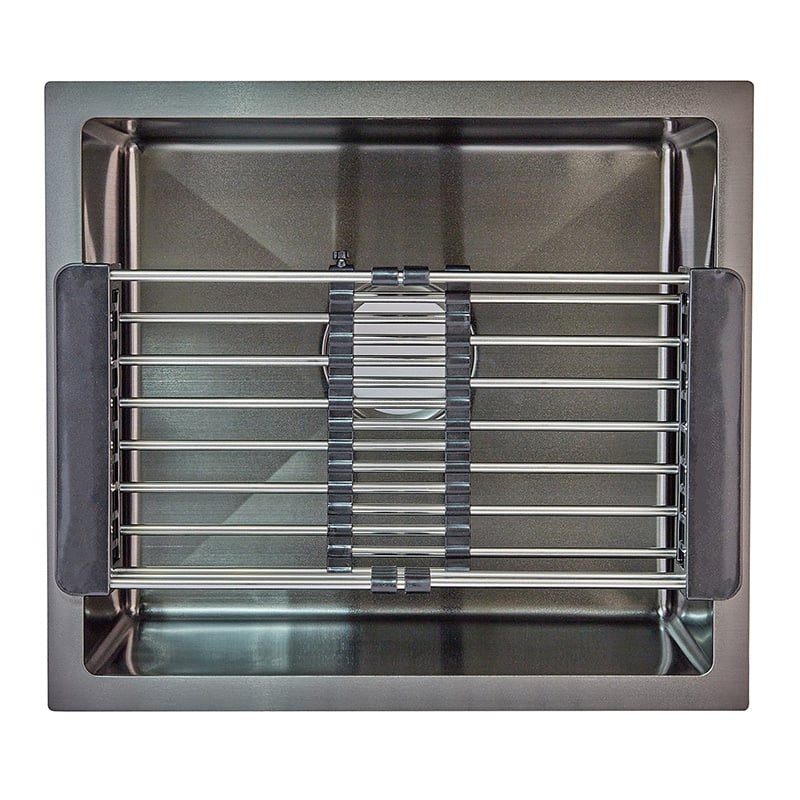 Мийка кухонна Zerix ZM5555 з нержавіючої сталі прямокутна 480x430 мм 1 мм (25956020)