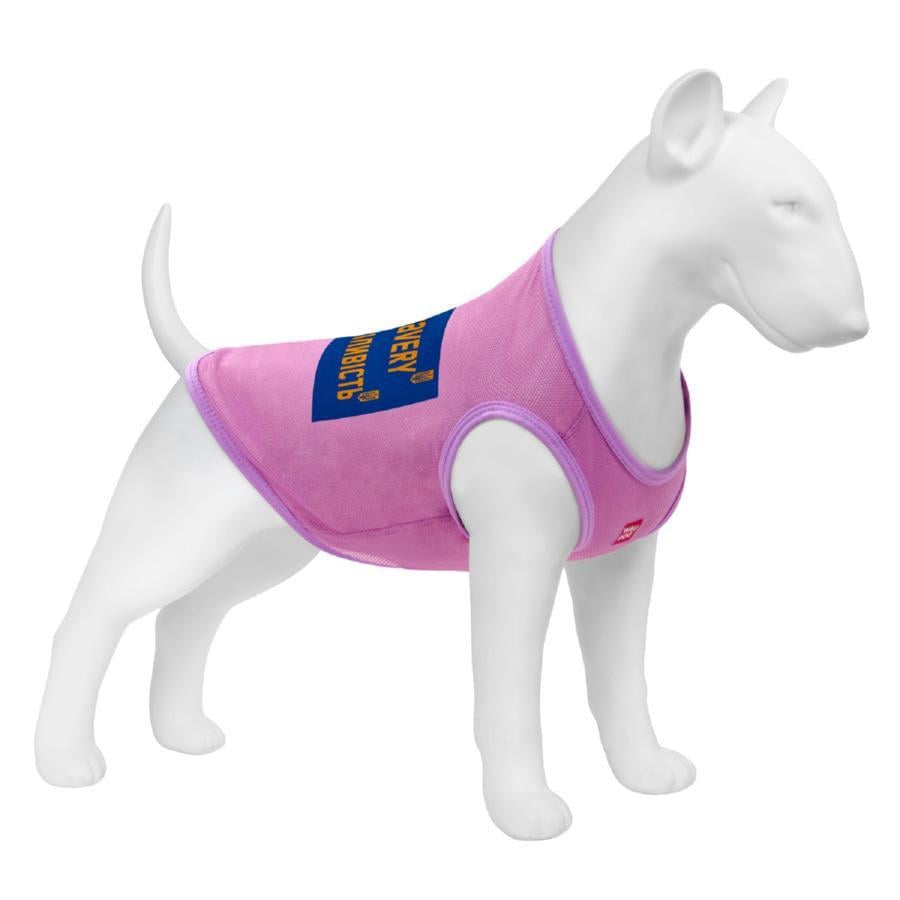 Майка для собак Waudog Clothes Смелость сетка LB 42-45 см C 28-31 см