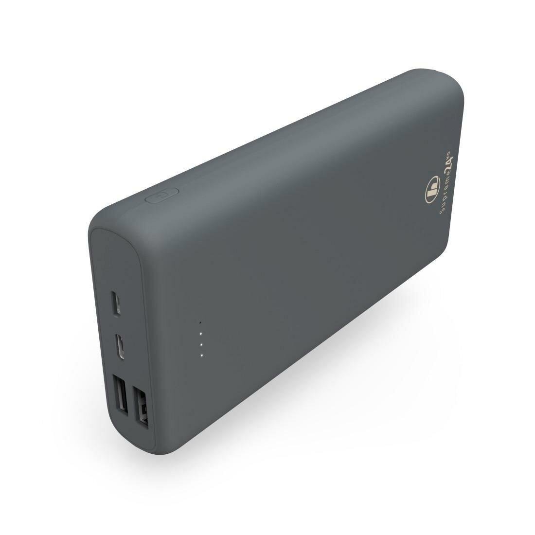 Портативное зарядное устройство Hama Supreme 24HD 24000 mAh Grey (00201670)