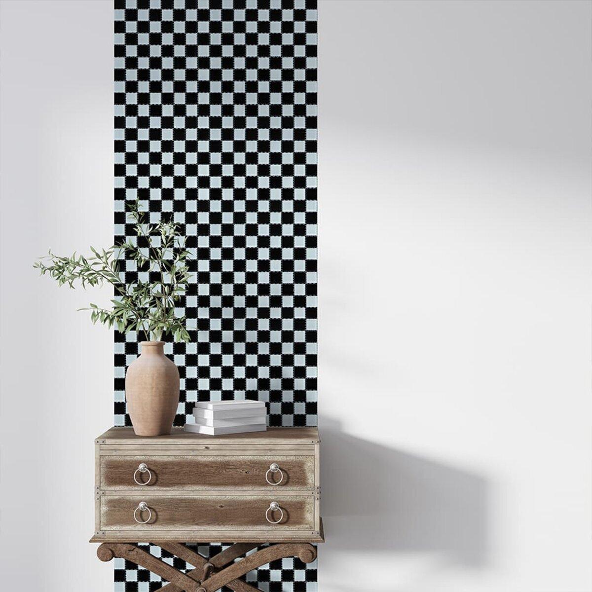 Мозаїка з декоративного скла 298х298х4,5 мм Шахматка (SW-00002366) - фото 5 Мозаїка з декоративного скла 298х298х4,5 мм Шахматка (SW-00002366) - фото 5