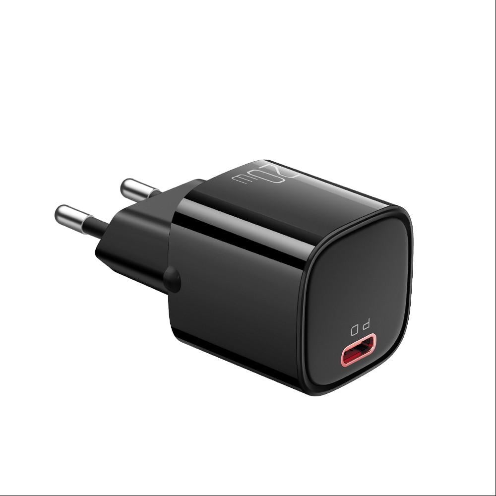 Зарядное устройство с быстрой зарядкой Mcdodo Nano Series 20W PD Charger Black (CH-4021) Зарядное устройство с быстрой зарядкой Mcdodo Nano Series 20W PD Charger Black (CH-4021)