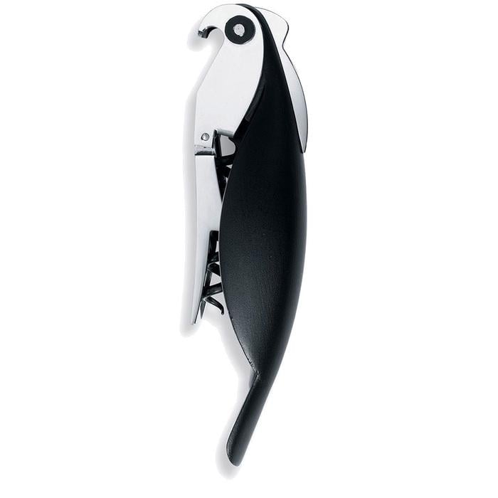 Штопор Alessi Parrot 2,5x13x3 см Черный (2522499)