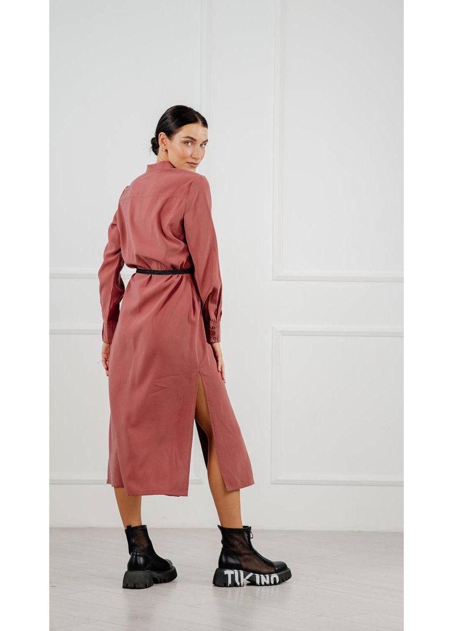 Платье-рубашка с ремнем Anastasimo S Терракотовый (523 терракотовый S) - фото 3