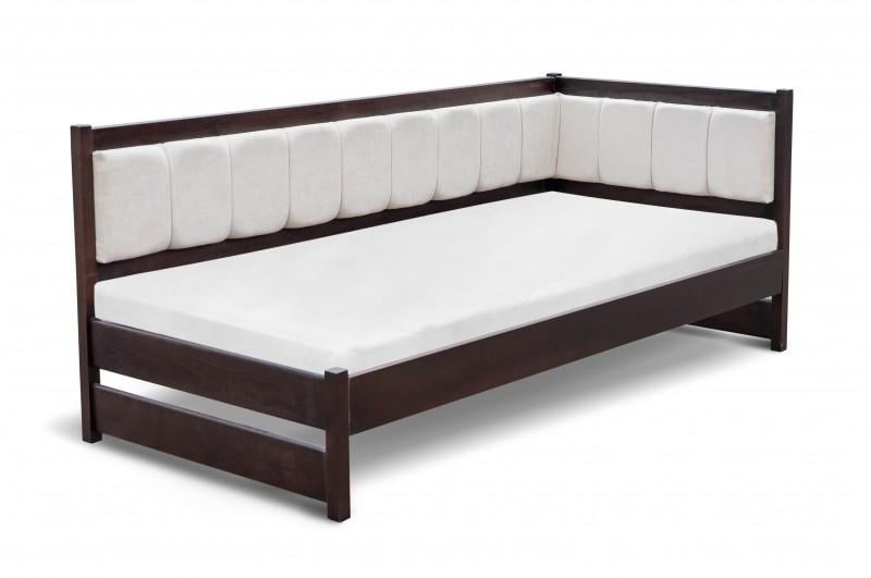 Кровать Лили Ламели 900х2000 мм Угол-7 Орех темный (А0057628) - фото 1 Кровать Лили Ламели 900х2000 мм Угол-7 Орех темный (А0057628) - фото 1