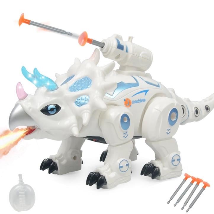 Радиоуправляющая игрушка ZHENG HAN Spray Dinosaur Triceratops игрушечный динозавр Белый (SUN6355)
