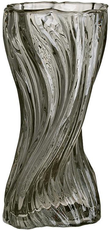 Ваза скляна Giorgia для квітів 15х15х26 см Димчасто-сірий