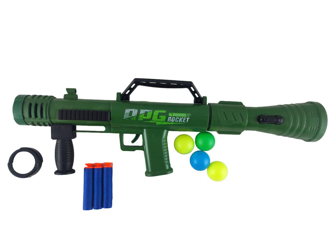 Автомат игрушечный с мягкими патронами и шариками 40 см (139975) Автомат игрушечный с мягкими патронами и шариками 40 см (139975)