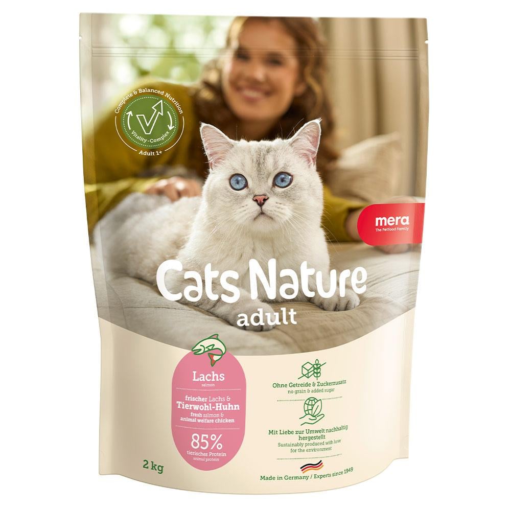 Корм сухий беззерновий MERA Cats Nature Salmon для котів всіх порід з лососем 2 кг (3000913095)