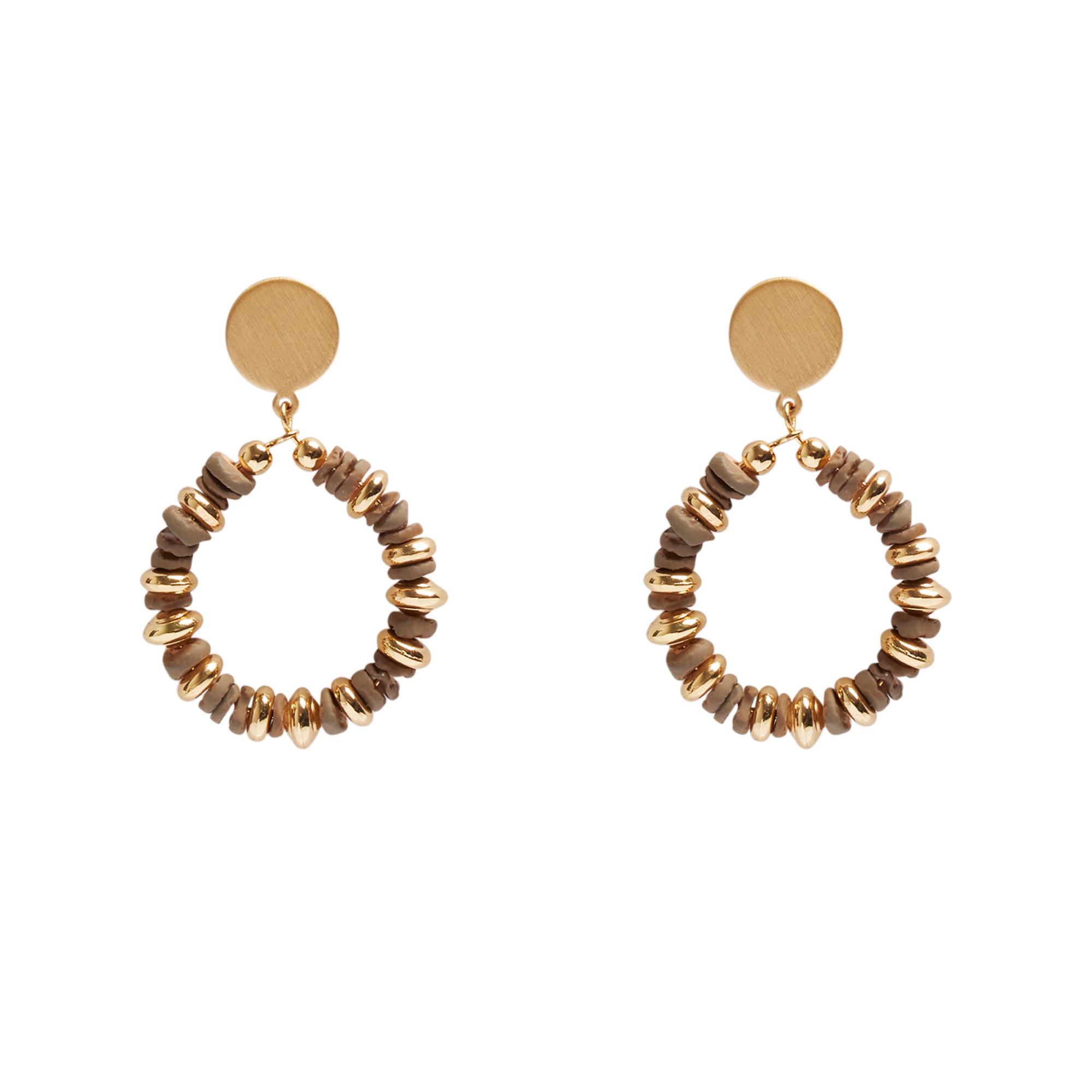 Серьги женские Parfois 188666 ONE Коричневый