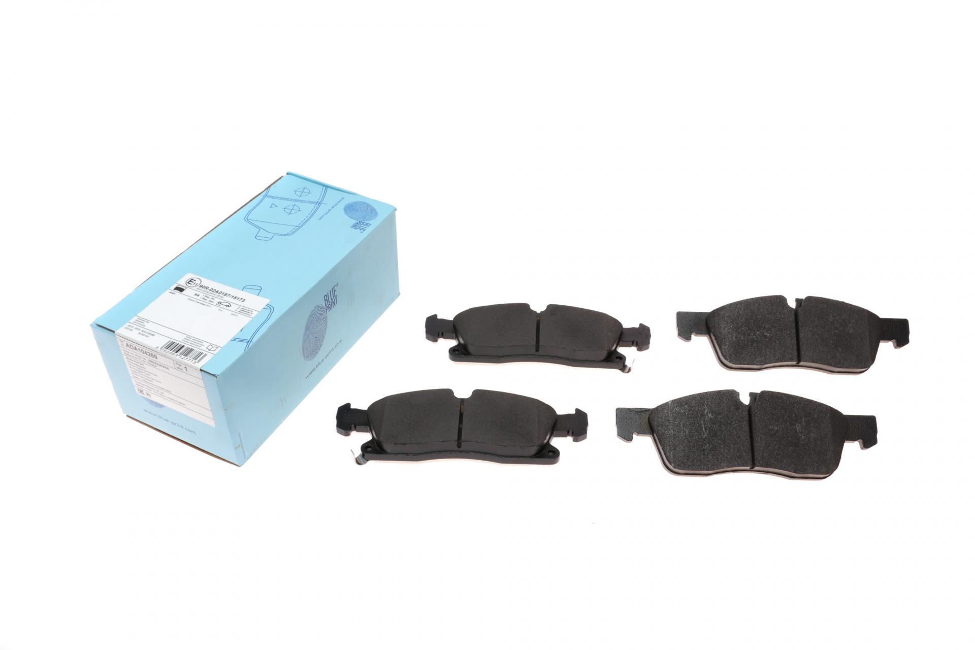 Колодки тормозные передние BLUE PRINT для MB M-class W166/GLE W166/Jeep Grand Cherokee IV 2.1D-6.4i 10- (ADA104269)