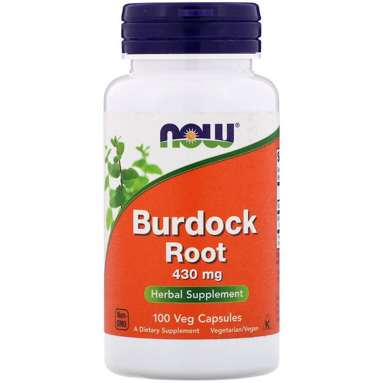 Корінь лопуха NOW Foods Burdock Root 430 мг 100 капсул (1093888096)