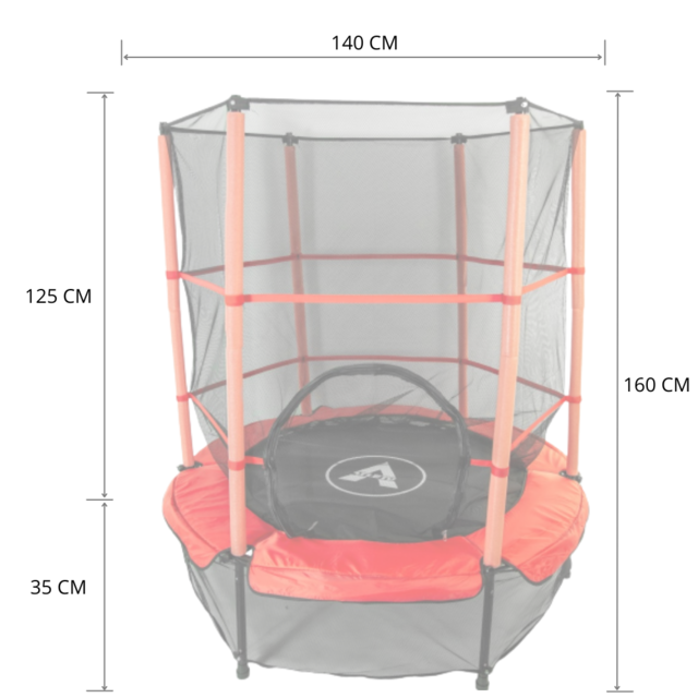 Батут детский Atleto комнатный с сеткой 140 см Красный (21000401) - фото 15 Батут детский Atleto комнатный с сеткой 140 см Красный (21000401) - фото 15