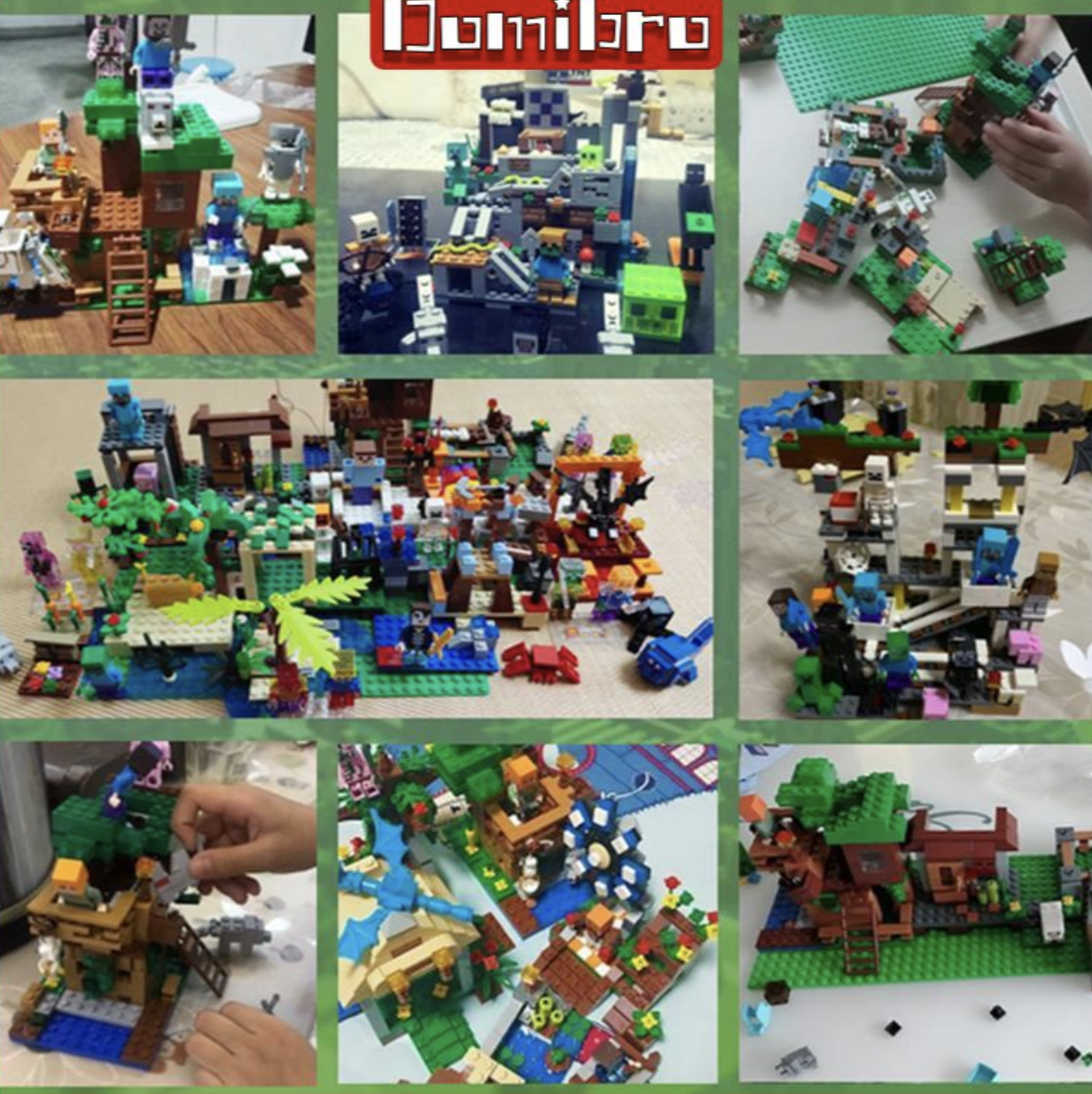 Конструктор My World Станція 393 деталей/персонажі/набір Майнкрафт (SJ8803) - фото 3 Конструктор My World Станція 393 деталей/персонажі/набір Майнкрафт (SJ8803) - фото 3