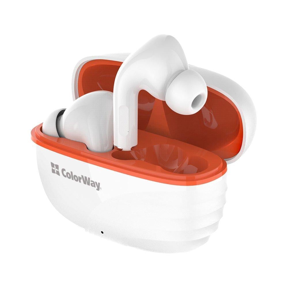 Наушники беспроводные ColorWay Slim TWS-5 Earbuds Bluetooth 6.0 10 мм White (CW-TWS5WT)