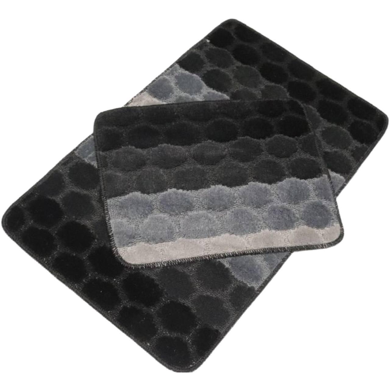 Коврики для ванной и туалета Vonaldi на резиновой основе/полиэстер 50x80 см Серый (317 Vin) Коврики для ванной и туалета Vonaldi на резиновой основе/полиэстер 50x80 см Серый (317 Vin)