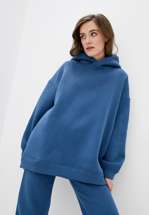 Худі з капюшоном Forly на флісі трикотаж L/XL Teal (TR0054-06-60_L/XL)