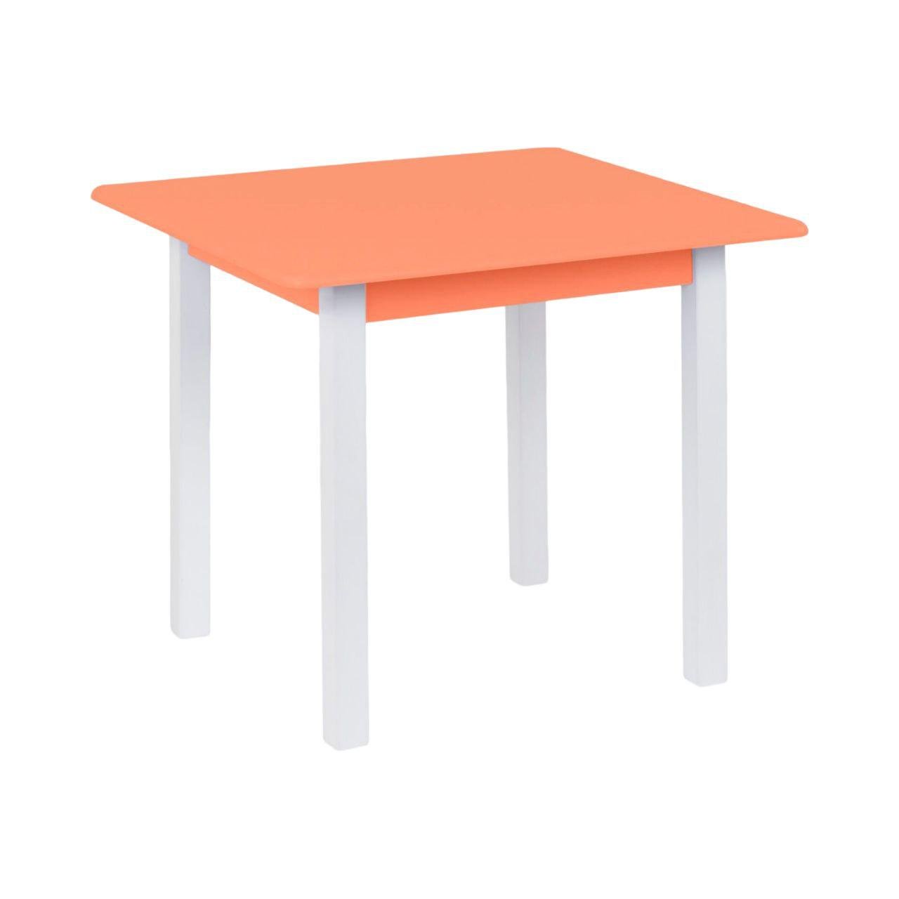 Стол Игруша квадратный 60x60 см высота 52 см Оранжевый (24620364)