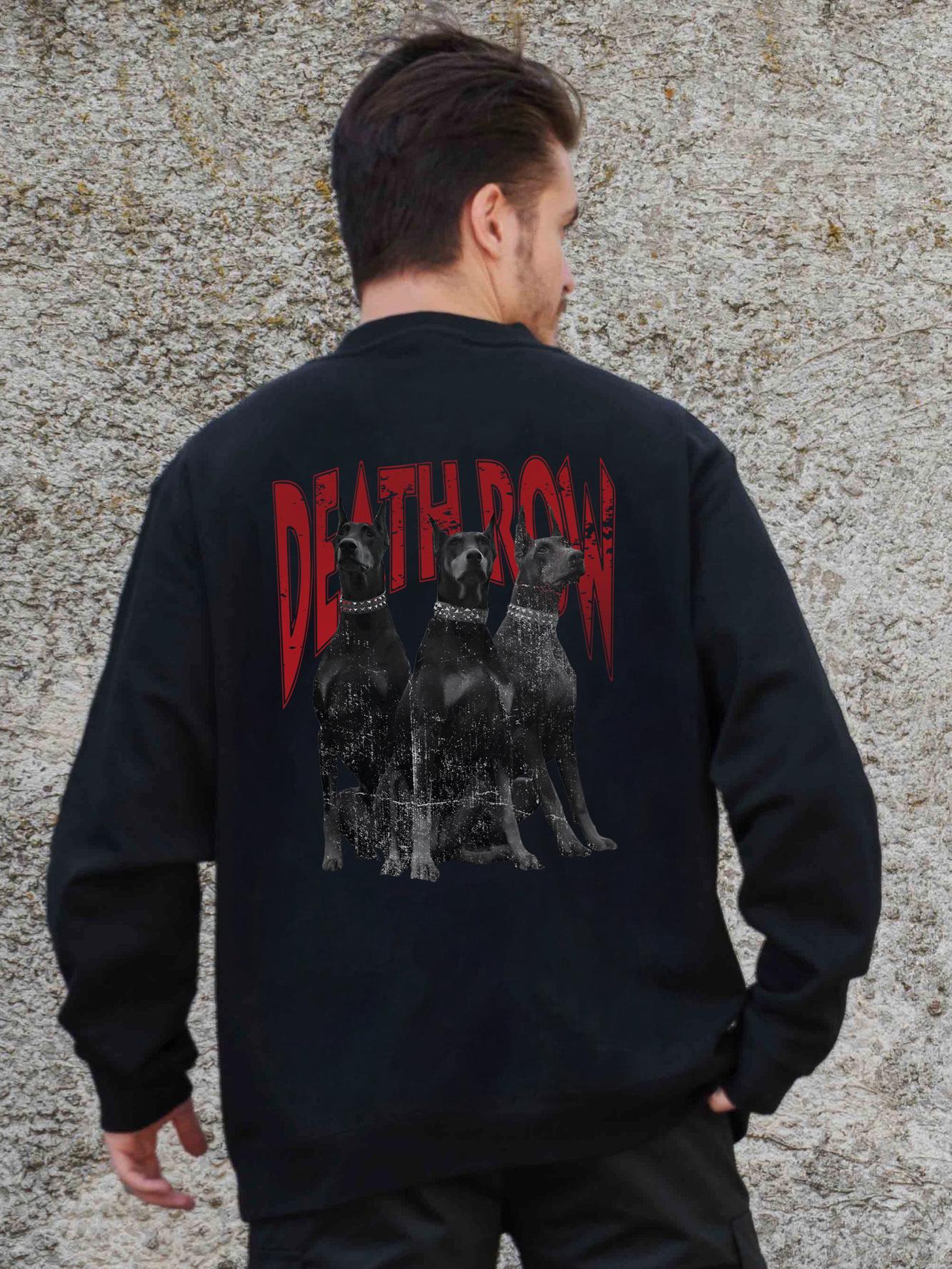 Свитшот оверсайз с принтом Without Deathrow S/M Black (S/M8055592)