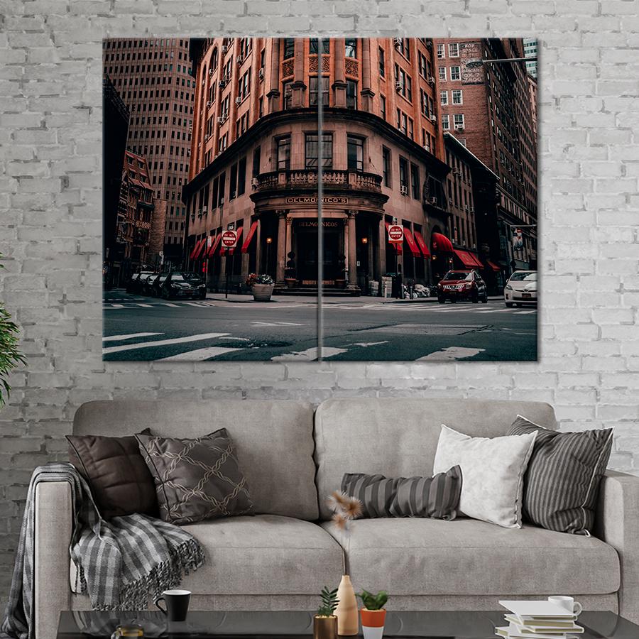 Настенний декор Здание на Бивер-стрит в Нью-Йорке 71x51 см (A825-2)