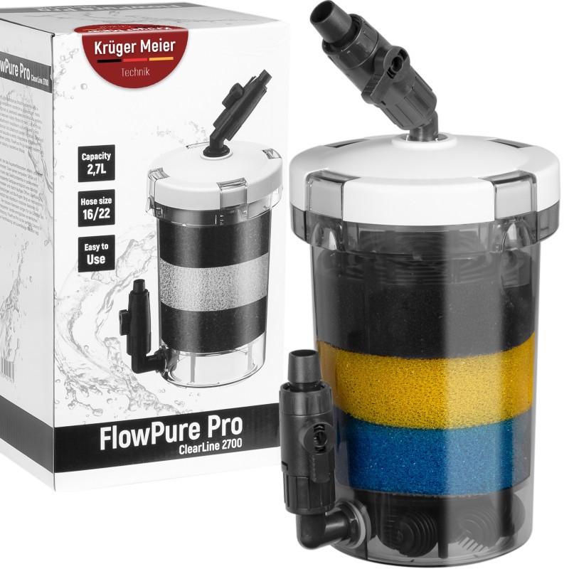 Префильтр внешний для аквариума Kruger Meier FlowPure Pro 2700 16/22 мм 2,7 л (KM-FLOWPURE-2700)
