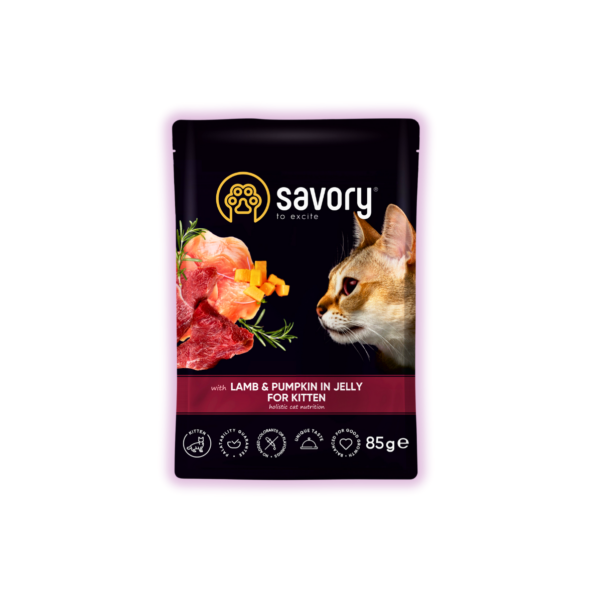 Корм влажный для котят Savory с ягненком и тыквой в желе для котят 85 г х 22 шт. (P20086) - фото 2 Корм влажный для котят Savory с ягненком и тыквой в желе для котят 85 г х 22 шт. (P20086) - фото 2