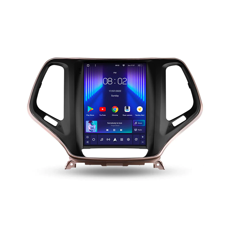 Автомагнитола штатная Teyes TPRO 2 для Jeep Cherokee 5 KL 2014-2018 Tesla style Android TPRO2 4/64 Wi-Fi/4G
