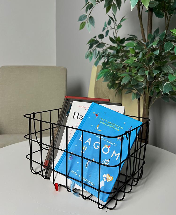 Корзина для хранения Garret металлическая с двумя ручками (110007) - фото 2 Корзина для хранения Garret металлическая с двумя ручками (110007) - фото 2