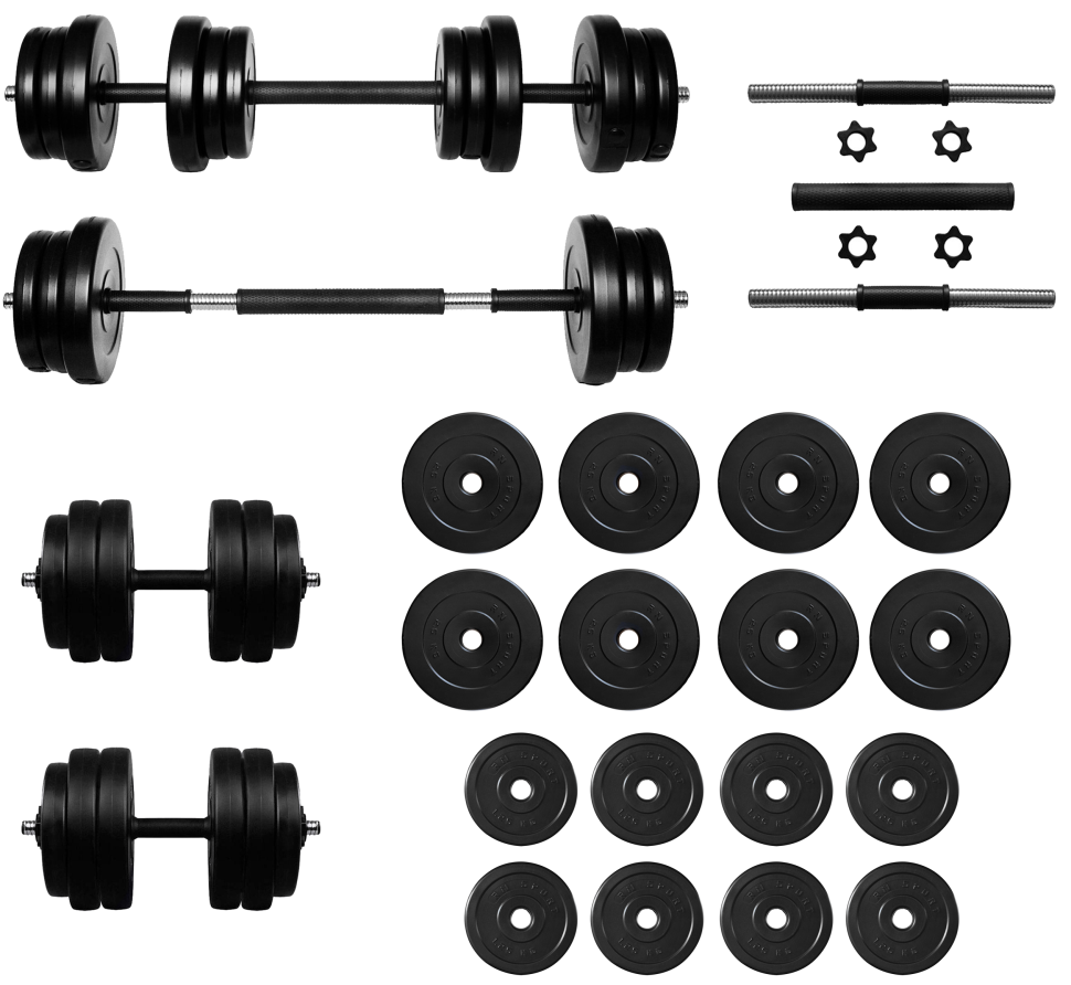 Гантели с функцией штанги RN-Sport 2в1 на 32 кг (2764274345)
