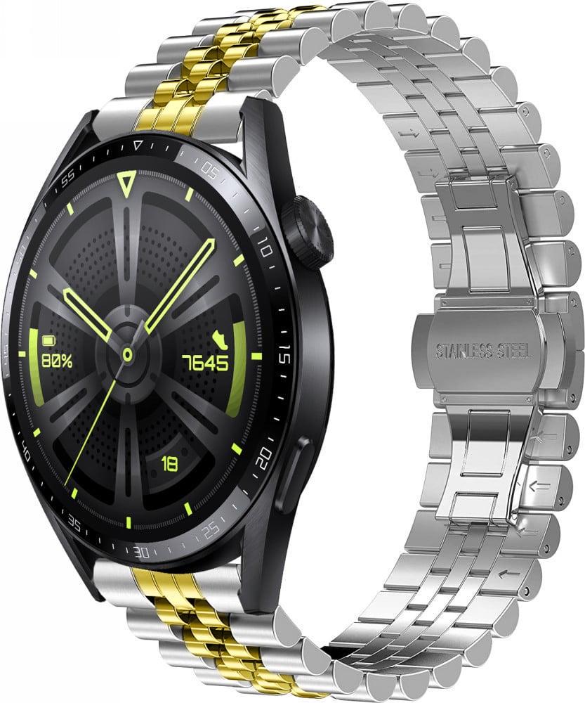 Браслет металлический Stech Line для Huawei Watch GT 4 46 мм Silver Gold (38562-67)