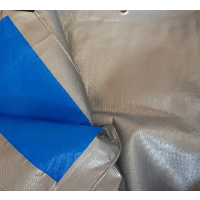 Тент поліпропіленовий Vaplant супер щільний з у/ф захистом 180 г/кв.м 10х12 м Сіро-синій - фото 5