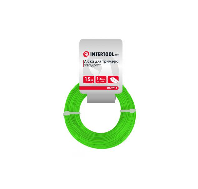 Ліска для тримера Intertool DT-2315 квадрат 3,0 мм x 15 м