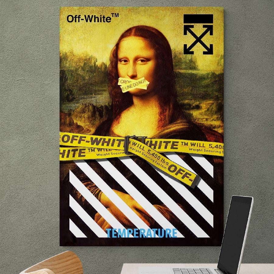 Картина на холсте HolstPrint Мона Лиза современное искусство 50х100 см