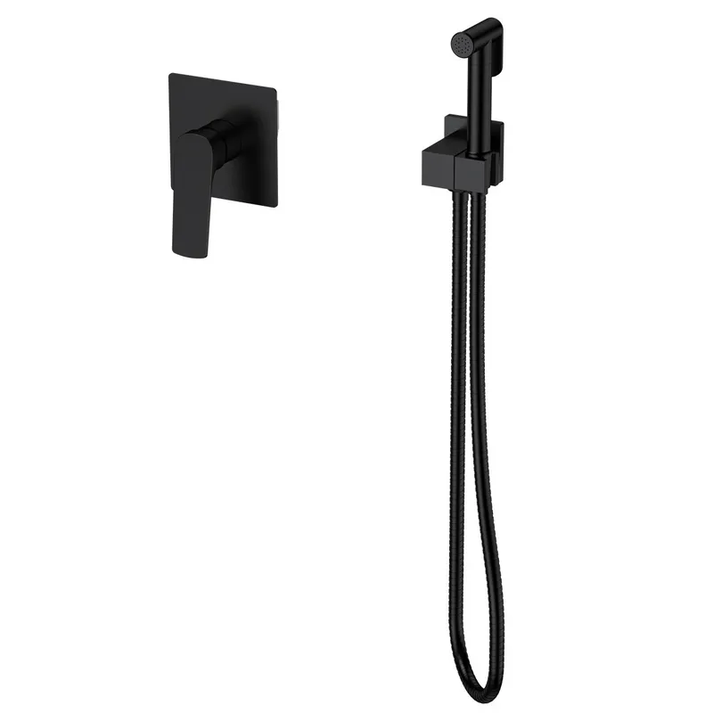 Смеситель для гигиенического душа MIXXUS Premium MONE 002 INNER встроен с лейкой Черный (OL-MI6779)