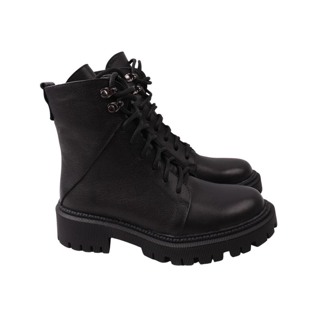 Ботинки женские R&Y из кожи р. 38 Черный (40-22/23ZHC)