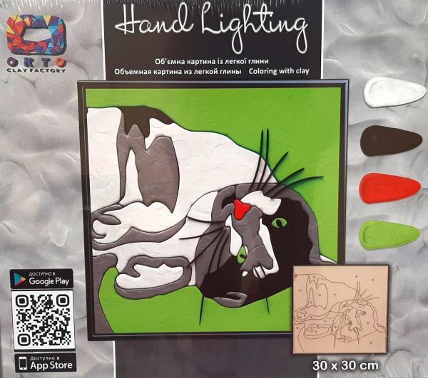 Картина из легкого пластилина OKTO Moon Light Clay mini Кот (70084-001)