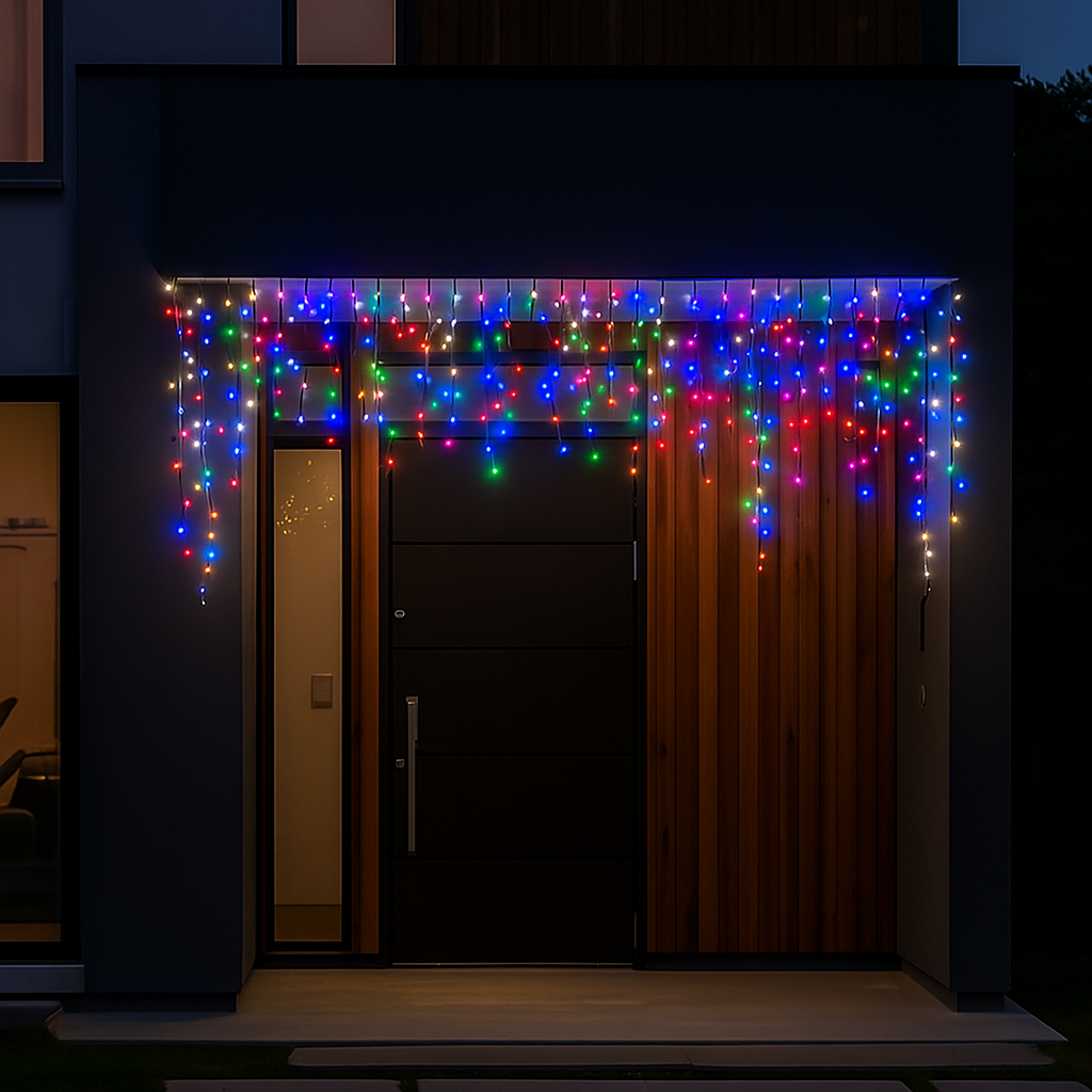 Гирлянда Бахрома уличная 105 LED 6 м Мультиколор (6MWMLNEW)