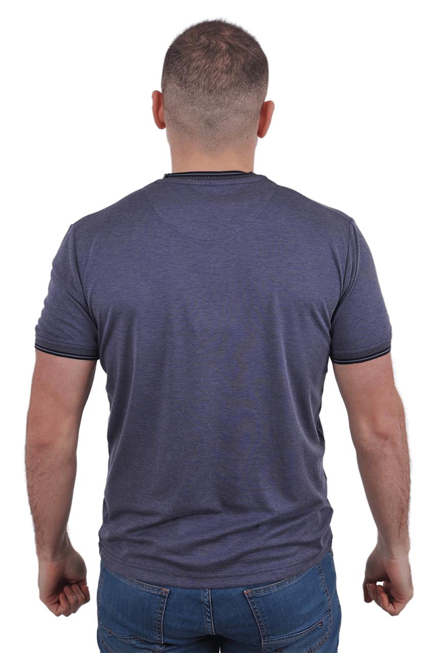 Футболка чоловіча Le Gutti 23-1533-49 M Темно-синій - фото 4 Футболка чоловіча Le Gutti 23-1533-49 M Темно-синій - фото 4