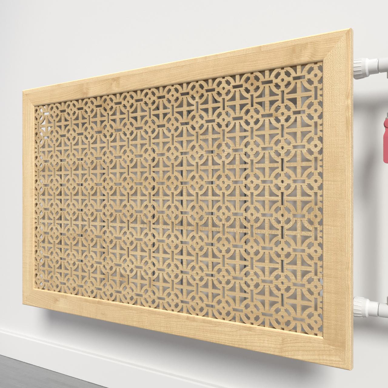 Решетка-экран на батарею SMARTWOOD 1500 мм Серый Бетон (R20205109)