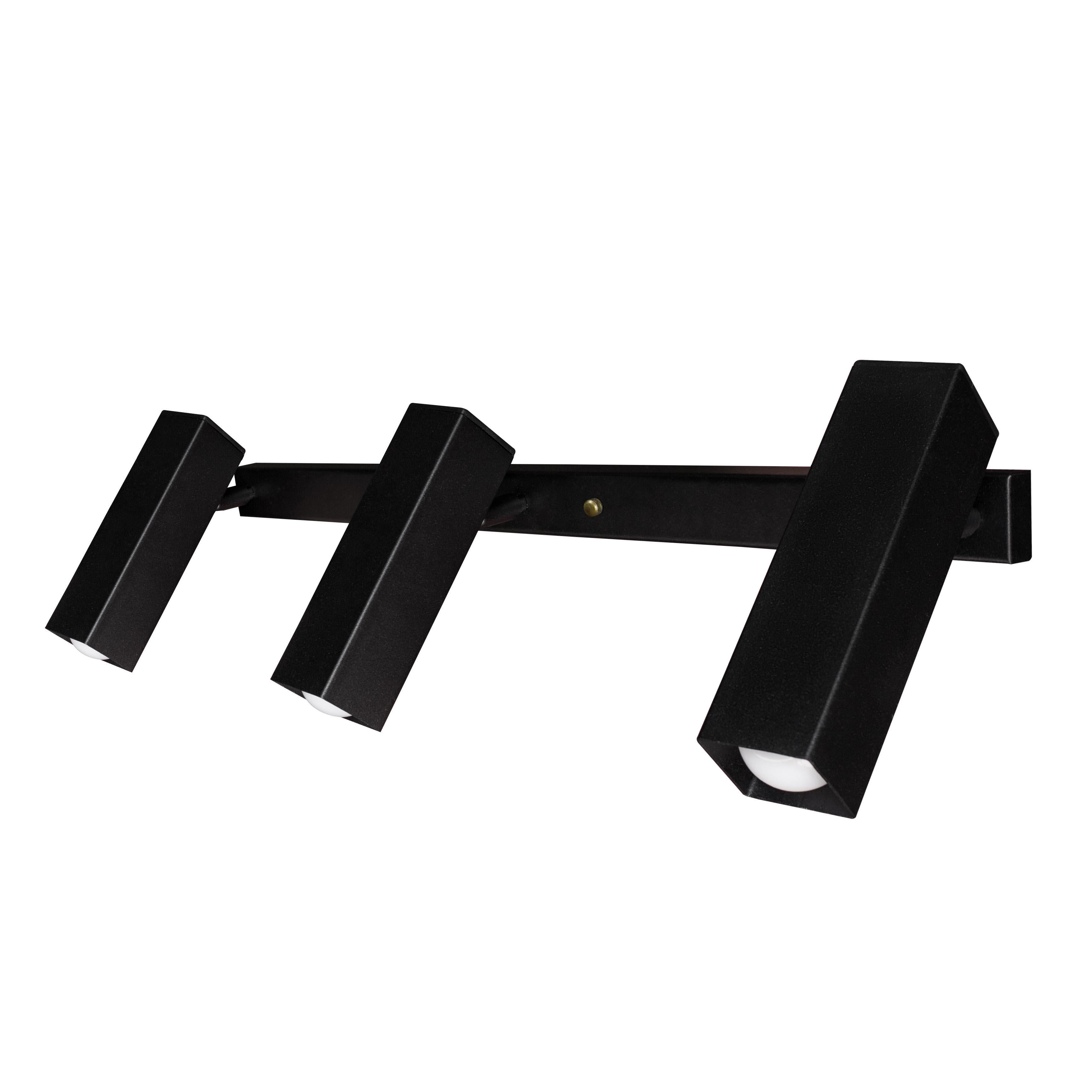 Люстра стельова лофт MSK ELECTRIC Verona SQ 1750-3 з поворотними плафонами