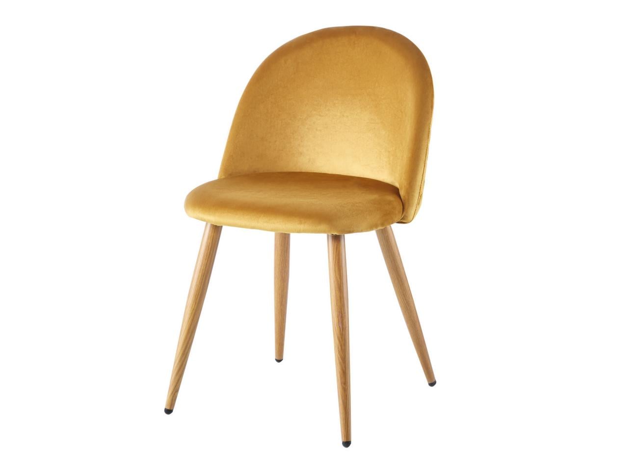 Стул обеденный AMELLY VELVET 460х440х790 мм Желтый